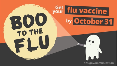 Flu vaccine flyer.